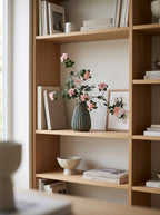 Vintage French Pink Cherry Blossom Stem Artificial Floral Arrangement