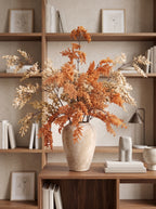 Luxe kunstterracotta-arrangement in wabi-sabistijl