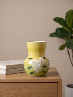 Vintage Hand-painted White Jasmine Bud Vase