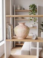 Pastel Speckled Glazed Sculptural Ceramic Vase