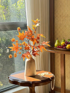 Warm Autumn Maple Foliage Botanical Artificial Floral Arrangement