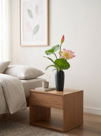 Zen Blush Lotus and Lily Pad Faux Floral Arrangement