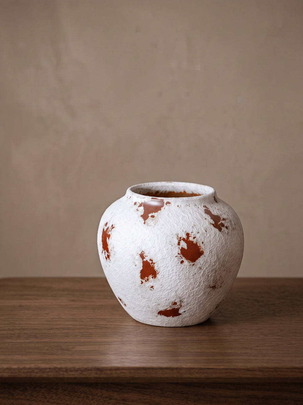 Wabi-Sabi Weathered Terracotta Vase