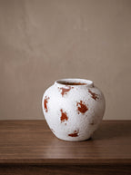Wabi-Sabi Weathered Terracotta Vase