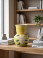 Vintage Hand-painted White Jasmine Bud Vase