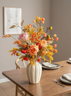 Warm Autumn Harvest Protea Botanical Artificial Floral Arrangement