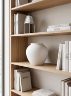 Wabi-Sabi White Sculptural Vase