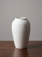 Wabi-Sabi White Sculptural Vase