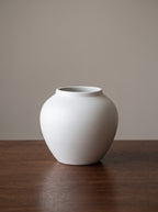 Wabi-Sabi White Sculptural Vase