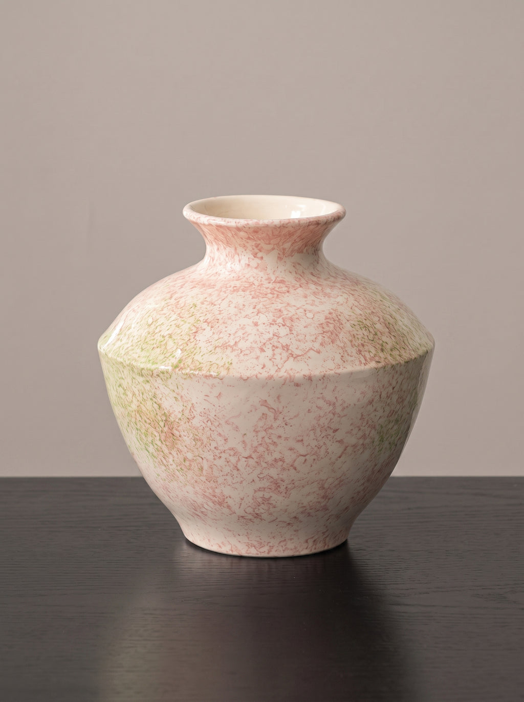 Pastel Speckled Glazed Sculptural Ceramic Vase