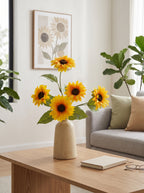 Radiant Golden Sunflower Botanical Artificial Floral Arrangement