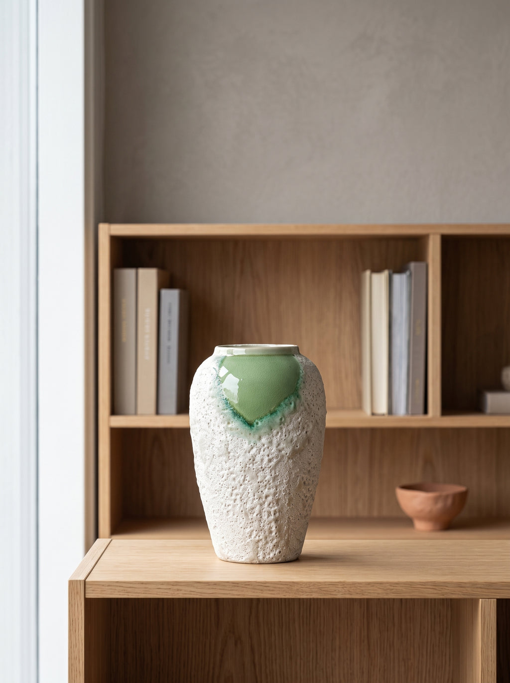 Wabi-Sabi Lava Bubble Drip Glaze Vase
