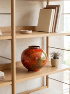 Flame Red Flambé Glaze Vase