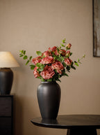 Wabi-Sabi Black Sculptural Vase