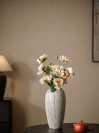 Minimalist Black and White Striped Vase