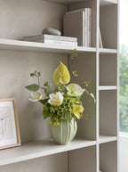 Serene Forest Anthurium Orchid Botanical Faux Floral Arrangement