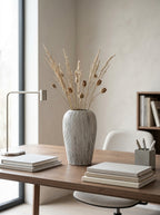 Minimalist Black and White Striped Vase