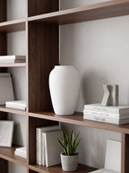 Wabi-Sabi White Sculptural Vase