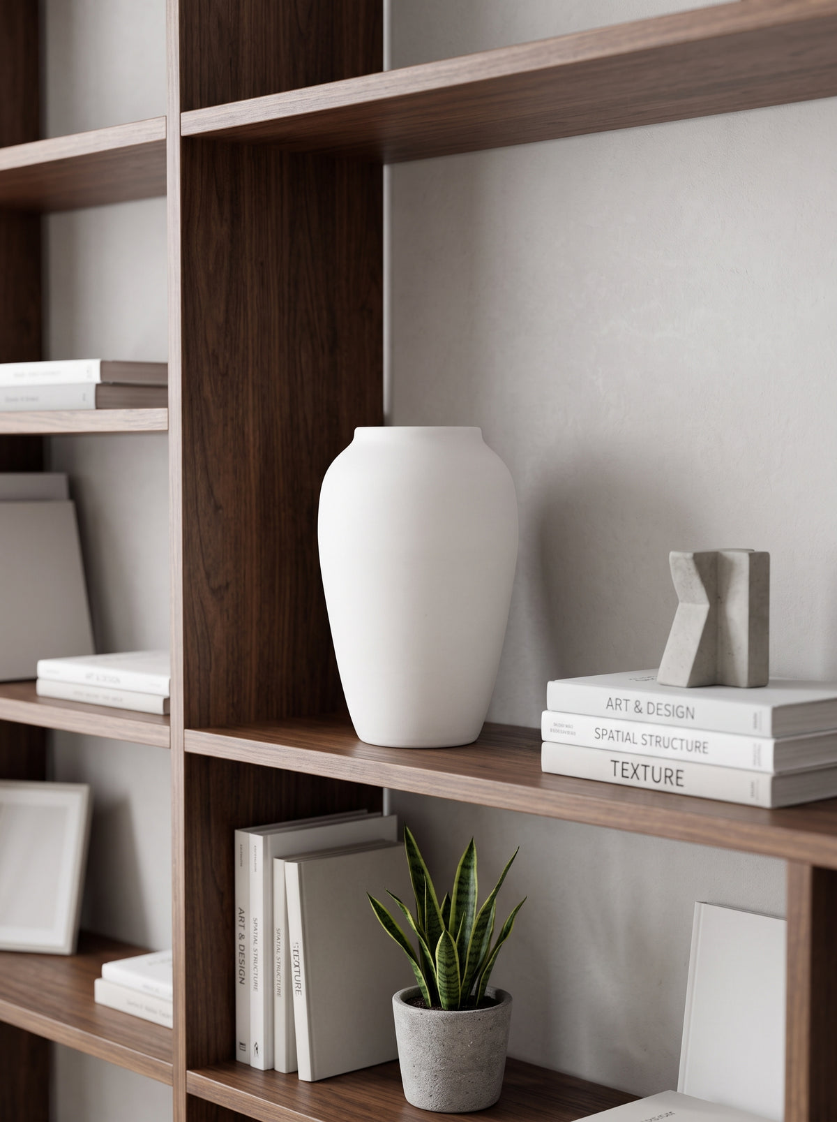 Wabi-Sabi White Sculptural Vase