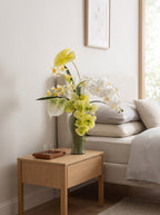 Zen Butterfly Orchid and Anthurium Faux Floral Arrangement