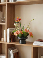 Modern Bird of Paradise and Orchid Faux Floral Arrangement