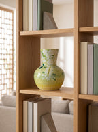 French Country Spring Green Blossom Ceramic Vase