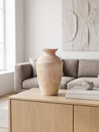 Pastel Speckled Glazed Sculptural Ceramic Vase