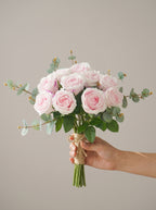 Serene Creamy Rose Garden Spray Faux Floral Arrangement