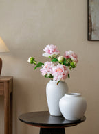 Wabi-Sabi White Sculptural Vase
