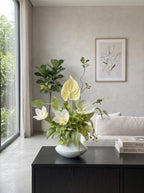Serene Forest Anthurium Orchid Botanical Faux Floral Arrangement