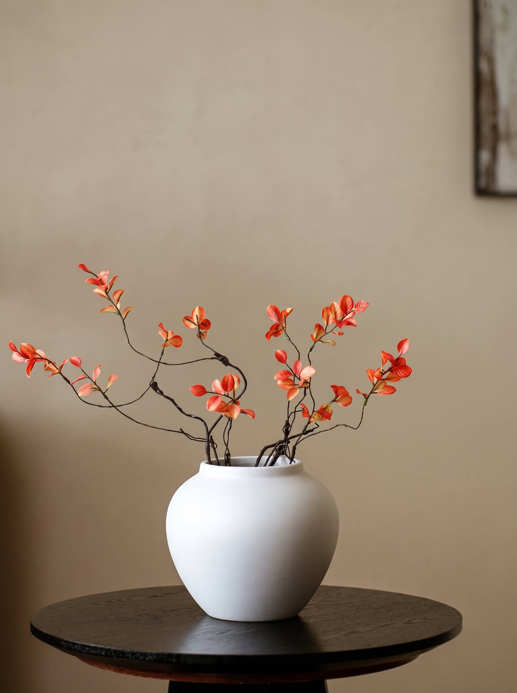 Wabi-Sabi White Sculptural Vase