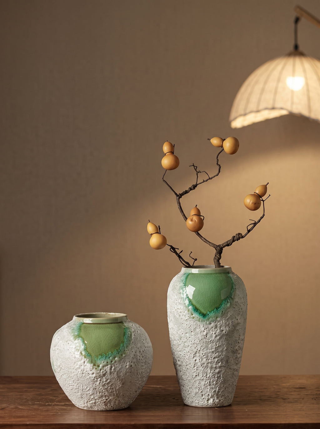 Wabi-Sabi Lava Bubble Drip Glaze Vase