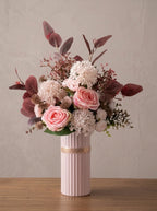 Blush Romance Luxe Pink Artisan Faux Floral Arrangement