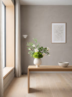 Zen White Magnolia and Green Hydrangea Faux Floral Arrangement
