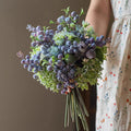 Elegant Blue-Purple Faux Blueberry & Berry Branch Arrangement