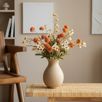 Caramel Pom-Pom & Daisy Artificial Floral Arrangement