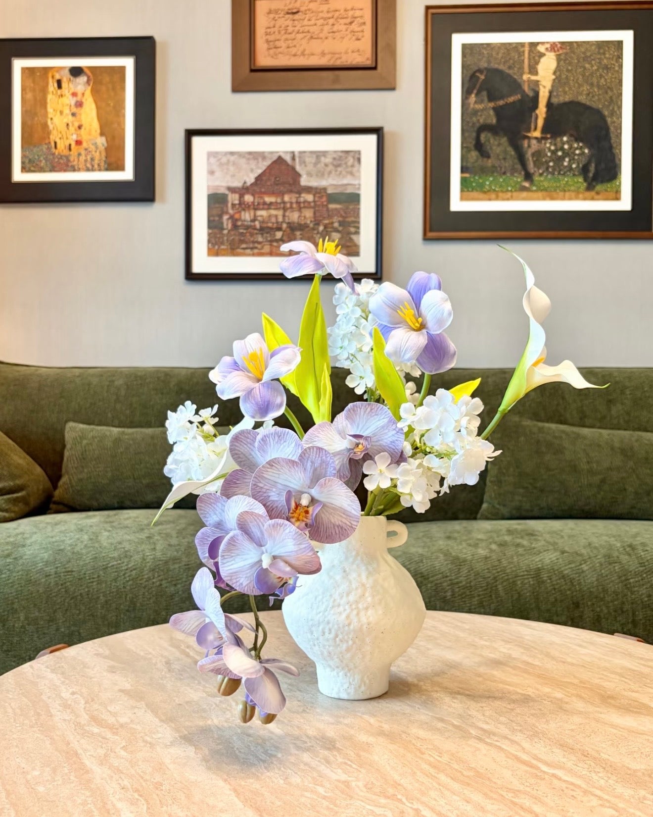 Ethereal Lilac Poem Bridal & Home Faux Floral Arrangement