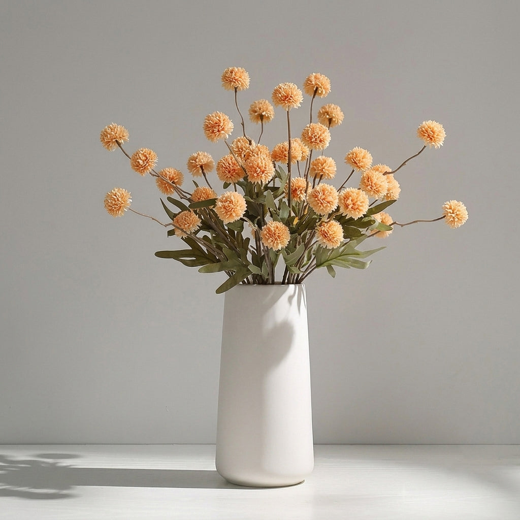 Golden Hour Pom-Pom Artificial Floral Arrangement