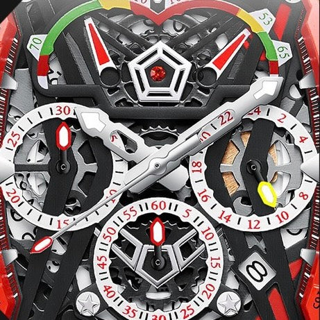 Men's Luxury Nebula Sport Automatic Watch with Diamond-Set Bezel