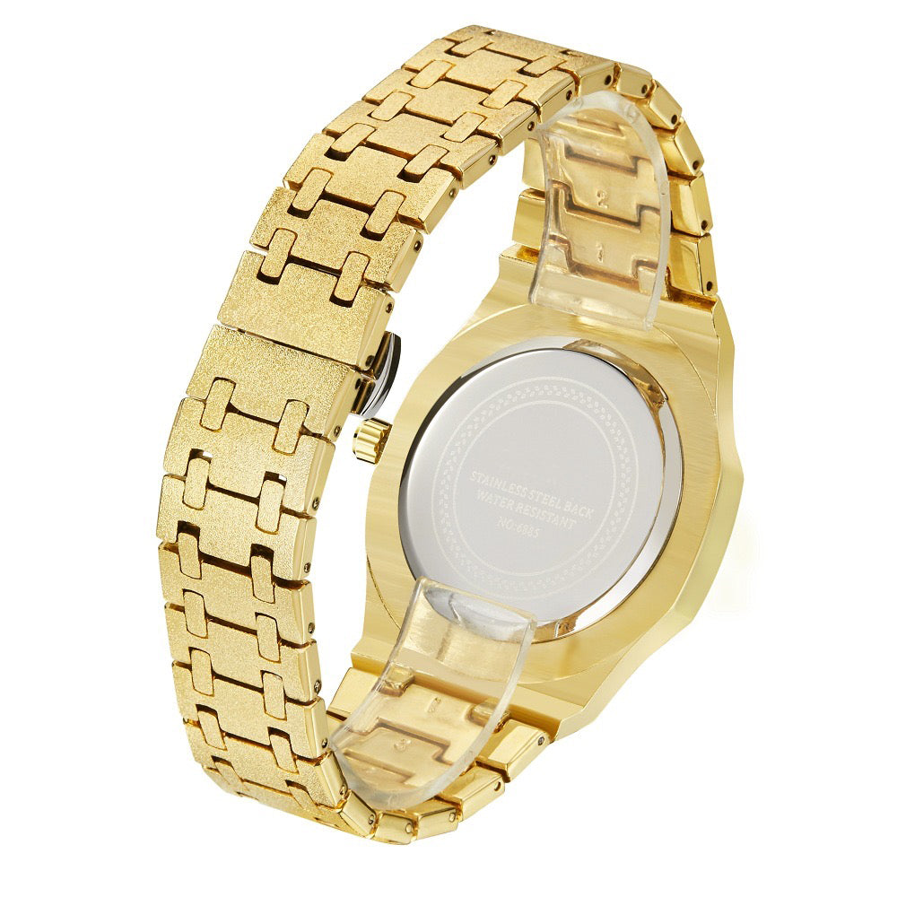 Herren Luxus Goldene Horizont Automatik Uhr