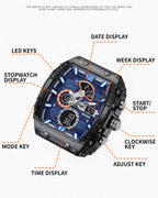 Herren Luxus Intrepid Sport Automatik Uhr