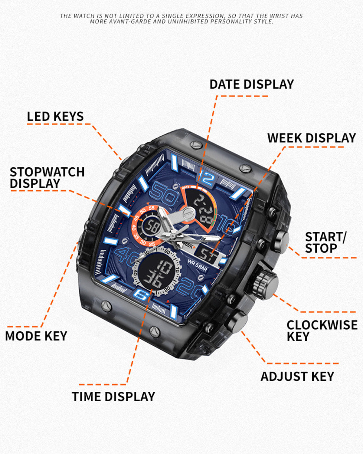 Men's Luxury Intrepid Sport Automatic Watch