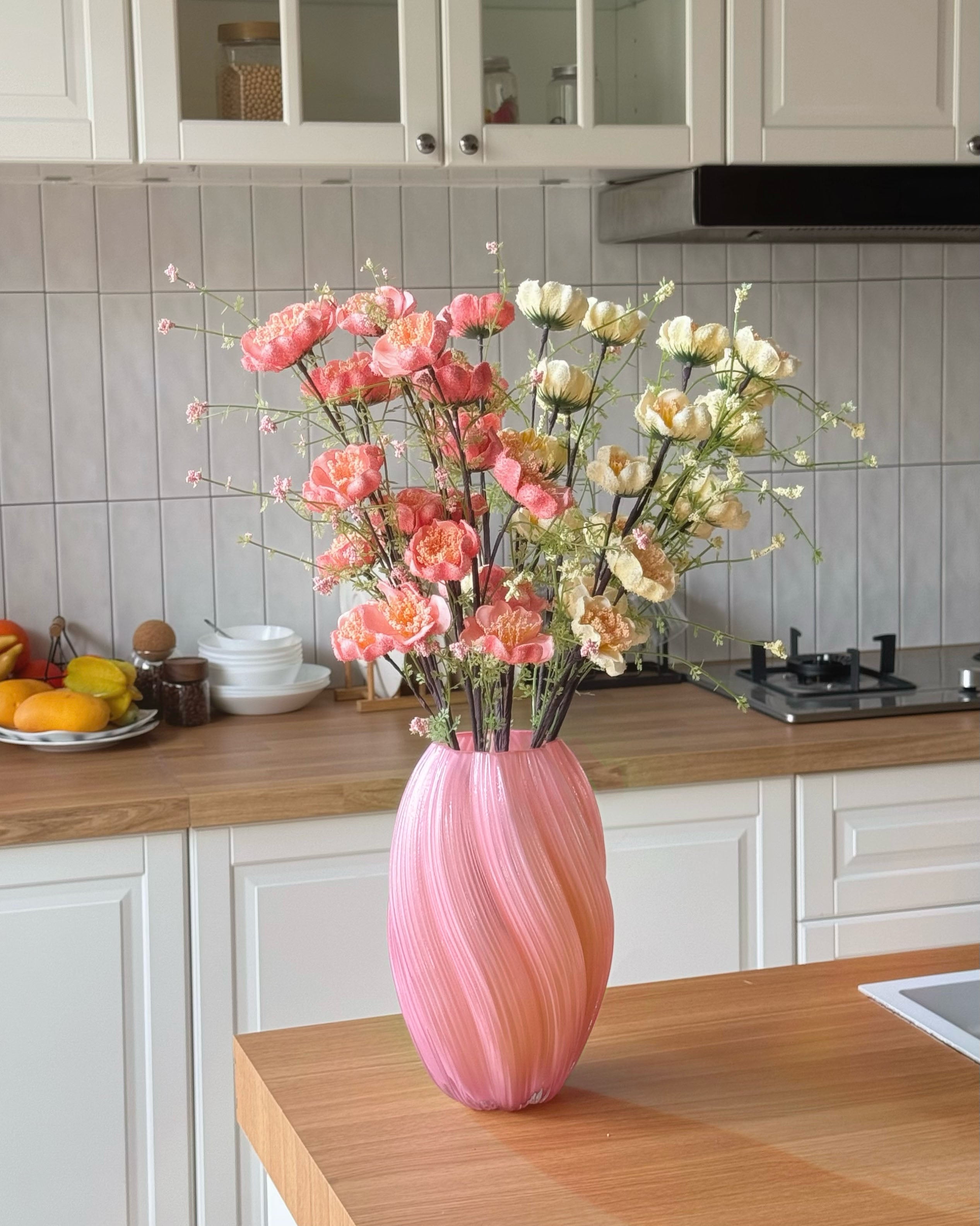 Ripple Art Glass Vase