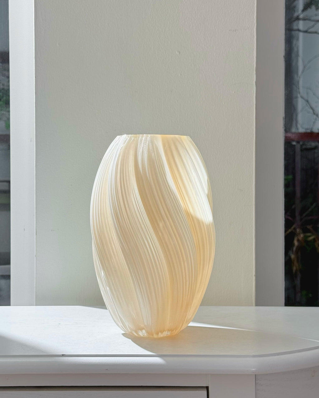 Ripple Art Glass Vase
