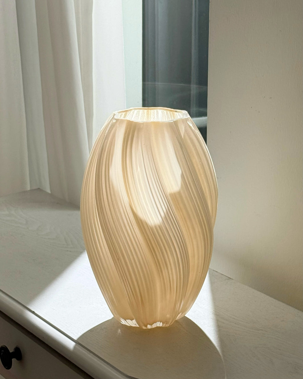 Ripple Art Glass Vase