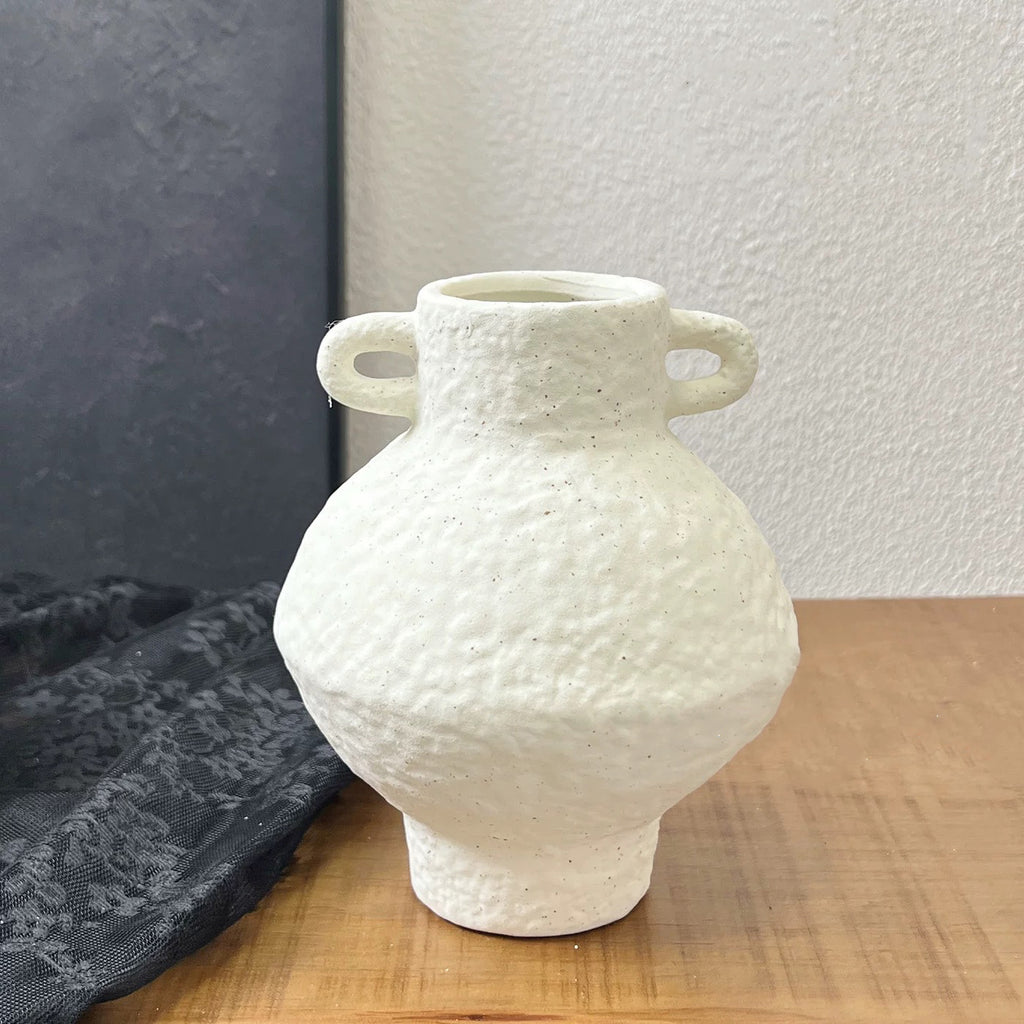 Ceramic Vase - Textured White