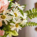 Blush Romance Pink Rose Hydrangea and Daisy Artificial Floral Arrangement