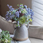 Elegant Blue-Purple Faux Blueberry & Berry Branch Arrangement