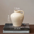 Minimalist Cream-Toned Ceramic Vase