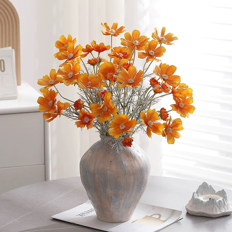 Textured Glazed Ceramic Vase